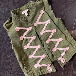 Cat & Jack kids green vest